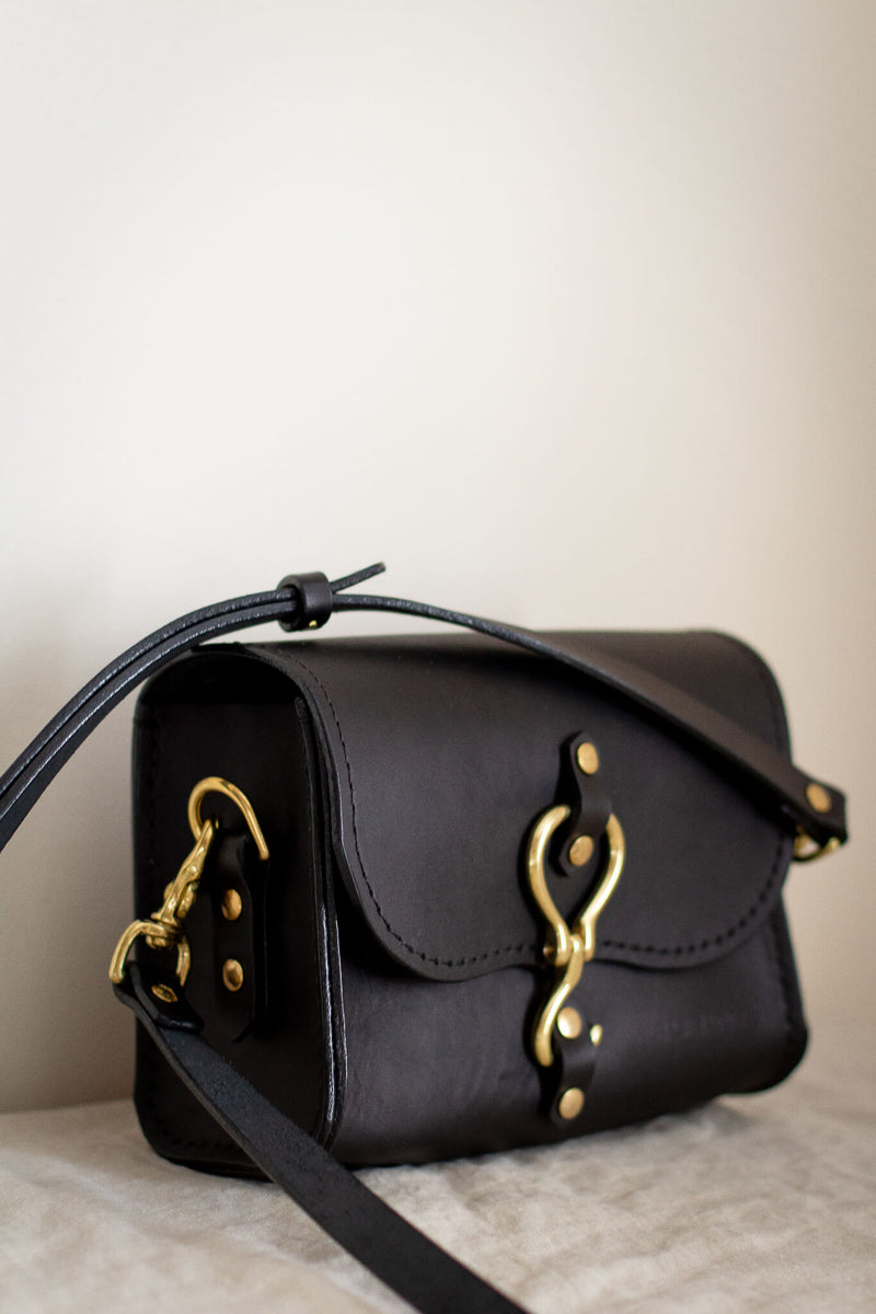 black leather satchel made in canada