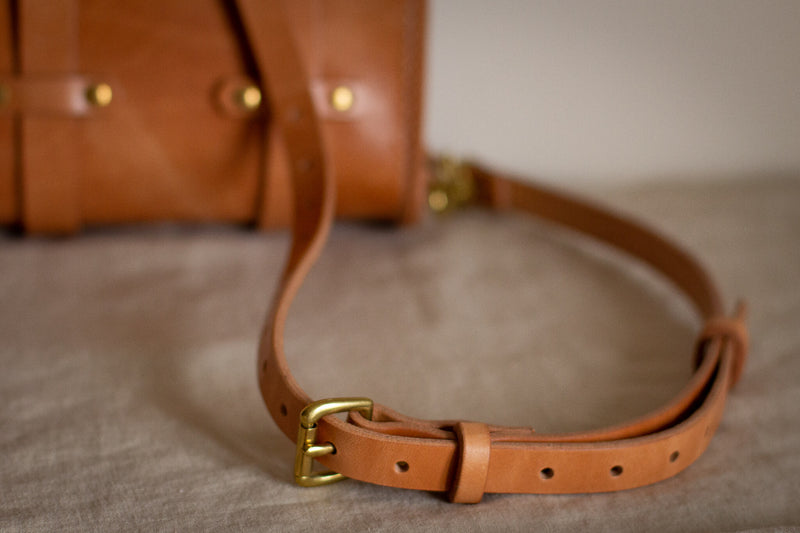 details on strap made in canada satchel backpack
