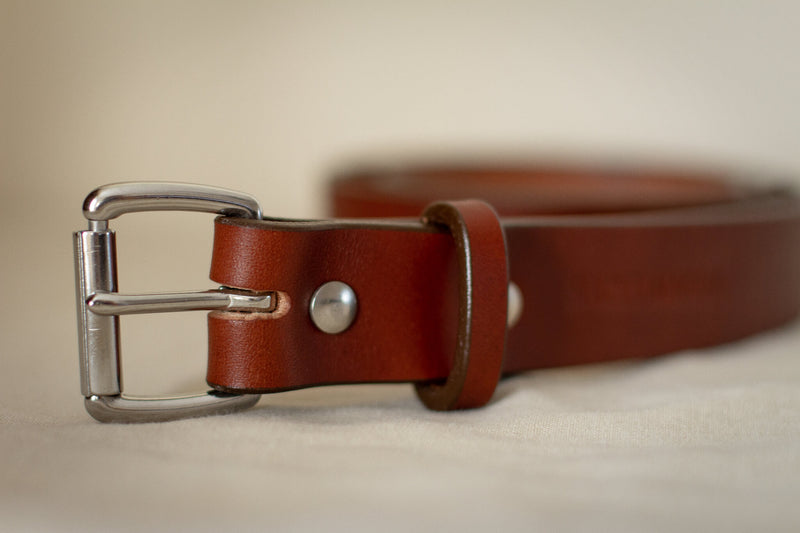 solid leather made in canada belt