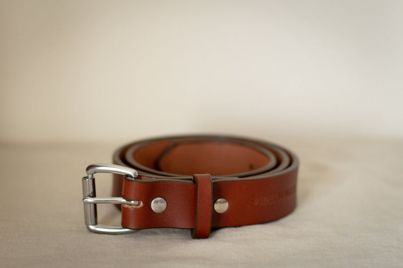 leather and stainless steel belt made in canada