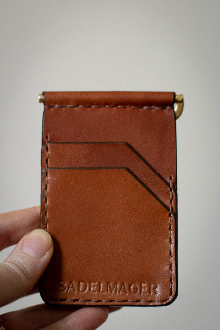sleek profile leather wallet made in canada