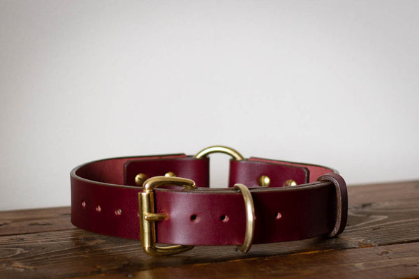 leather large dog breed collar