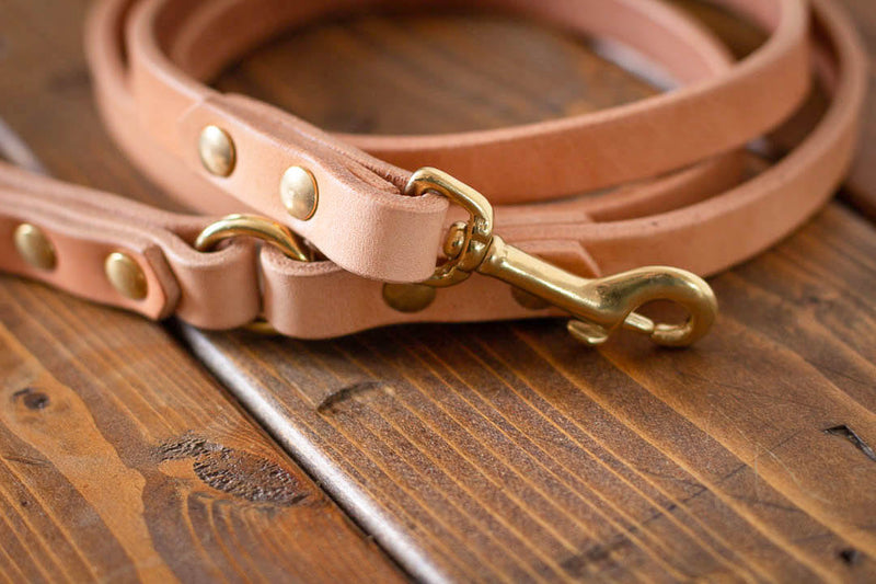 custom made in canada leather leash