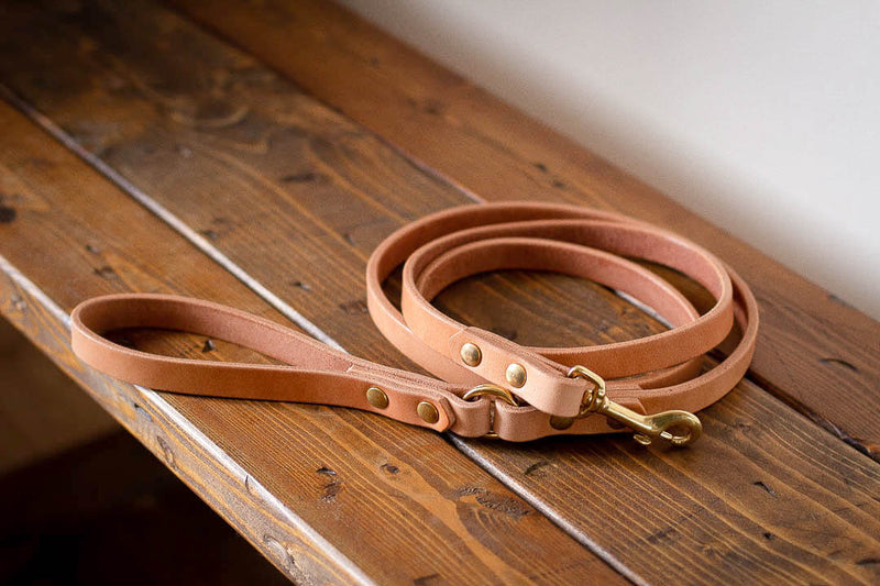 custom genuine leather leash