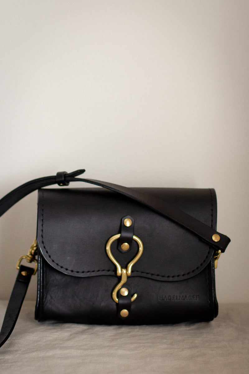 black leather crossbody satchel made in canada