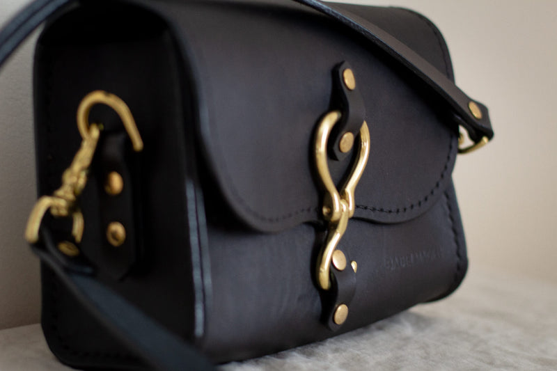 made in canada leather black satchel 
