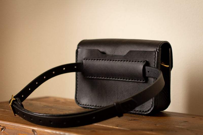 made in canada leather belt bag