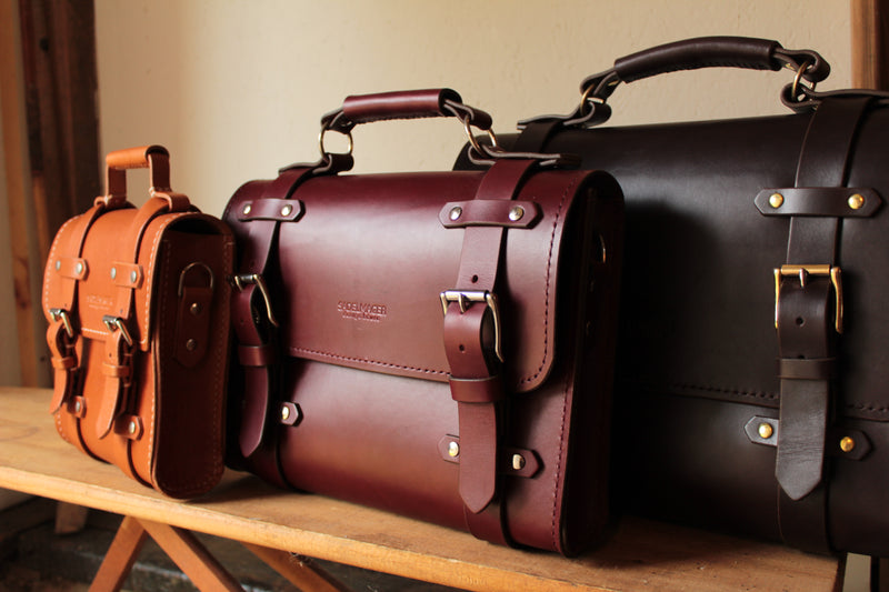 oldenburg leather messenger bags in different variations