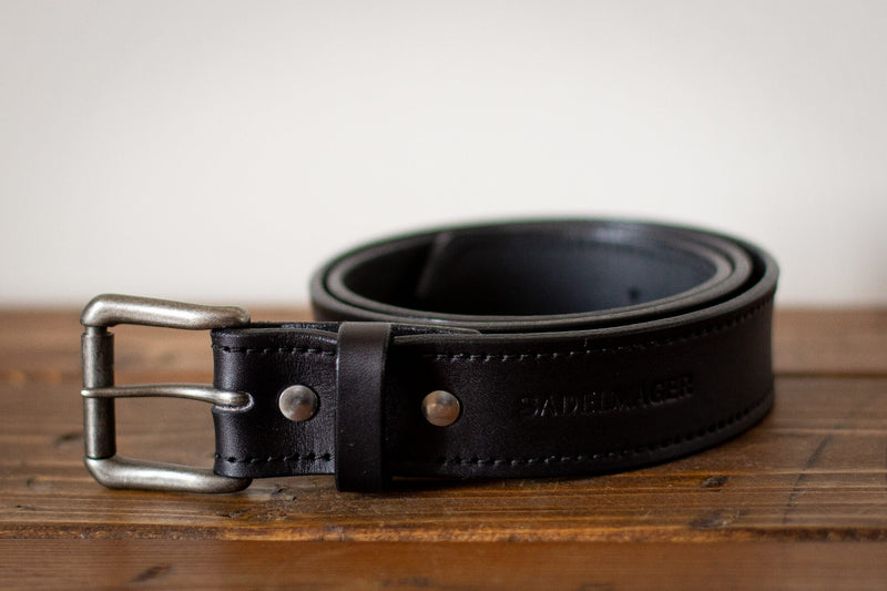 black leather belt made in toronto