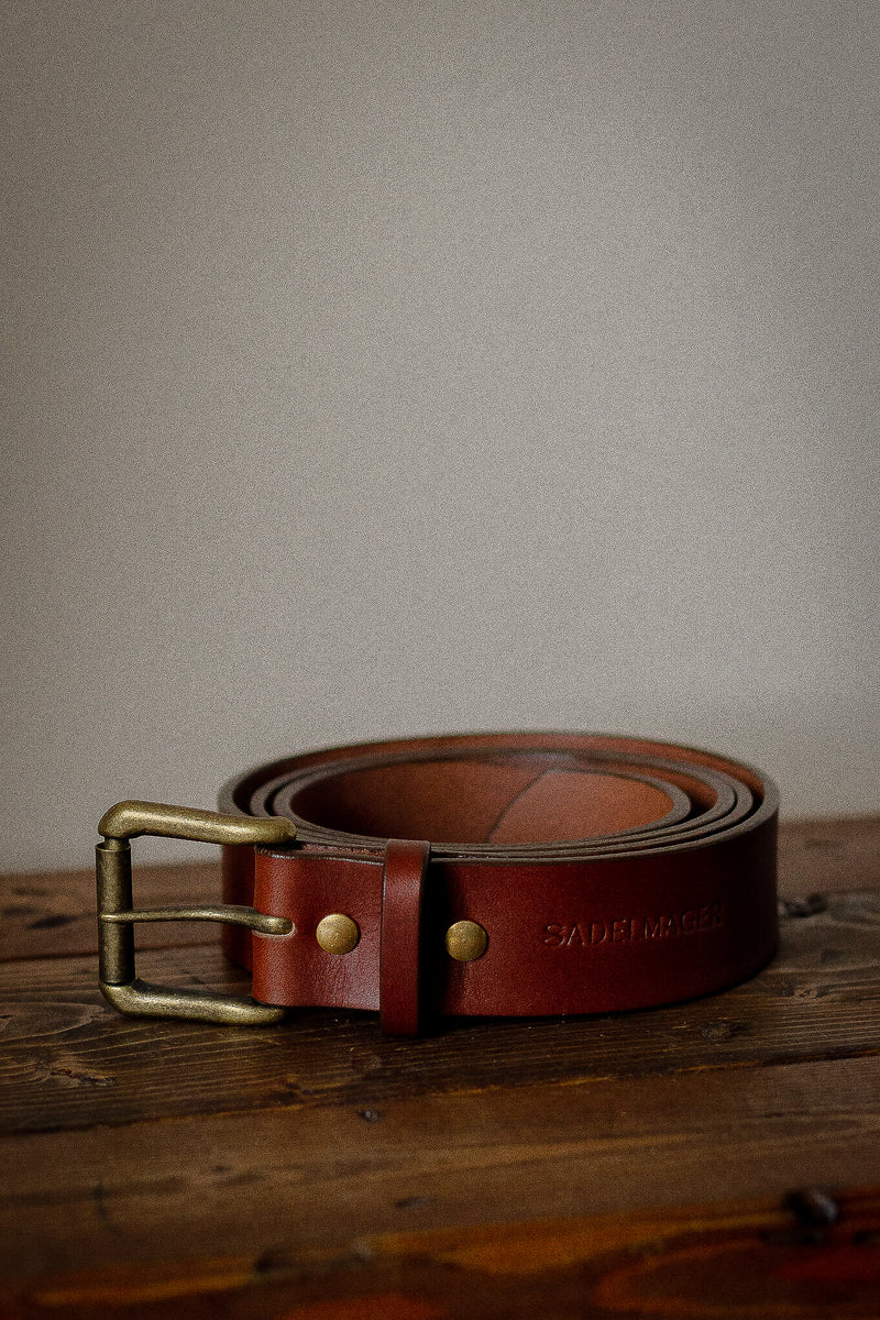 solid made in canada leather belt