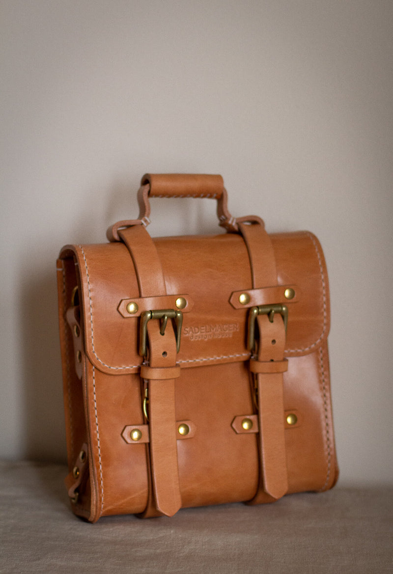 made in canada small backpack leather satchel