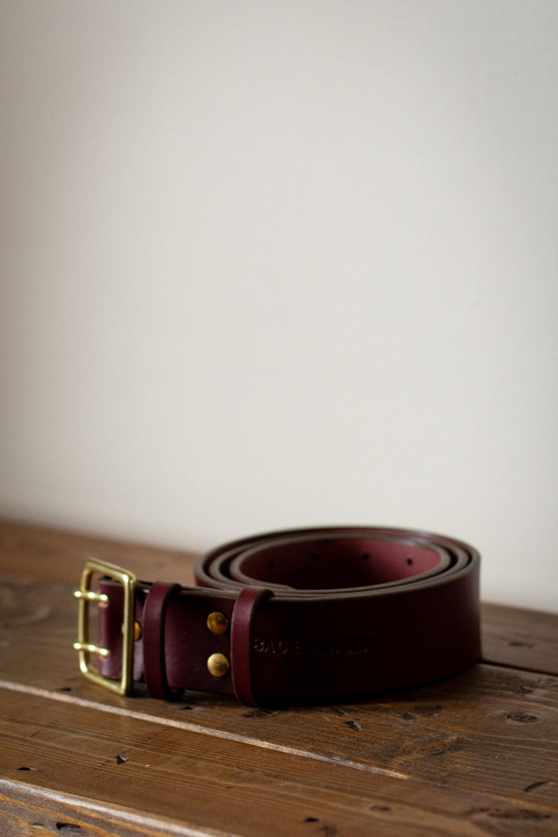 wide leather belt made in canada