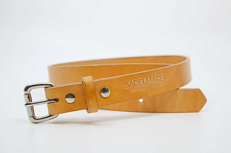 russet Sadelmager Fjord Belt 1"  with stainless steel buckle