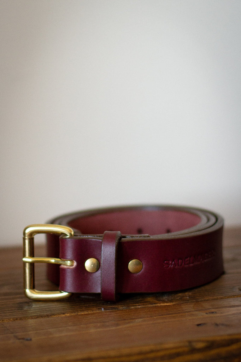 made in canada genuine leather solid belt