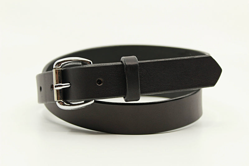 black Sadelmager Fjord Belt 1"  with stainless steel buckle