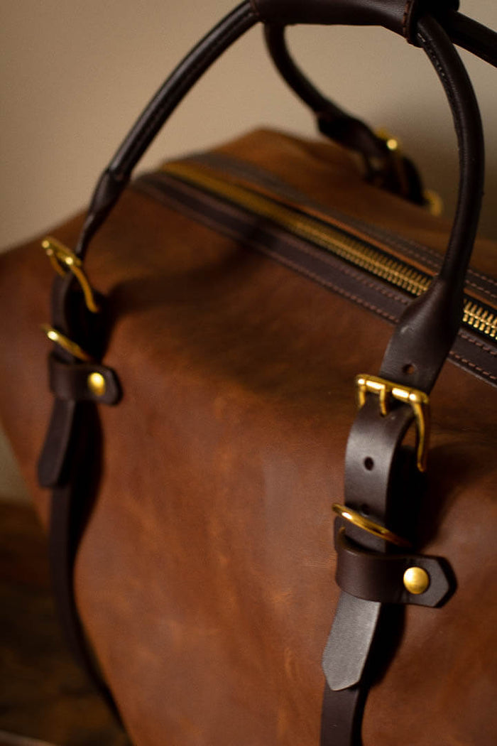 Galineers Cob Made in Canada Leather Duffel | Saddle Maker Bags