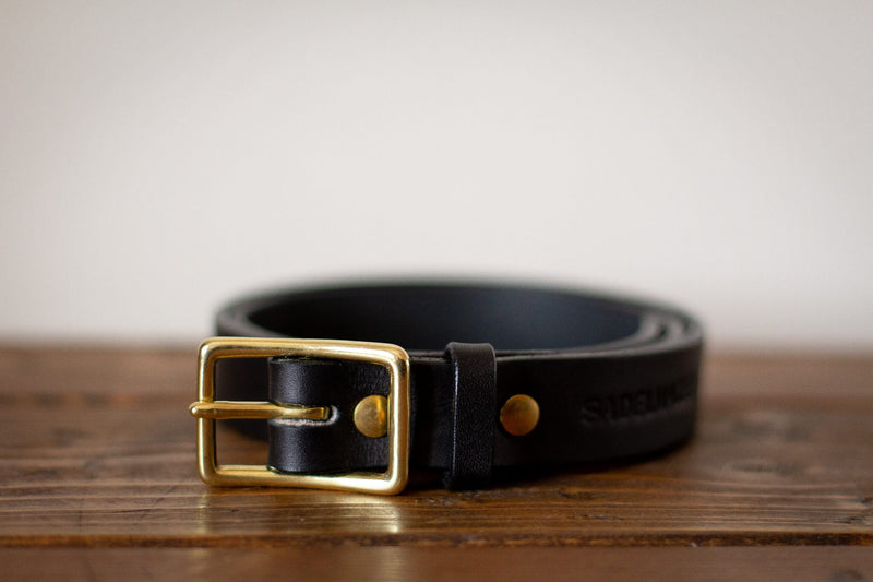 made in canada leather belt solid leather and brass