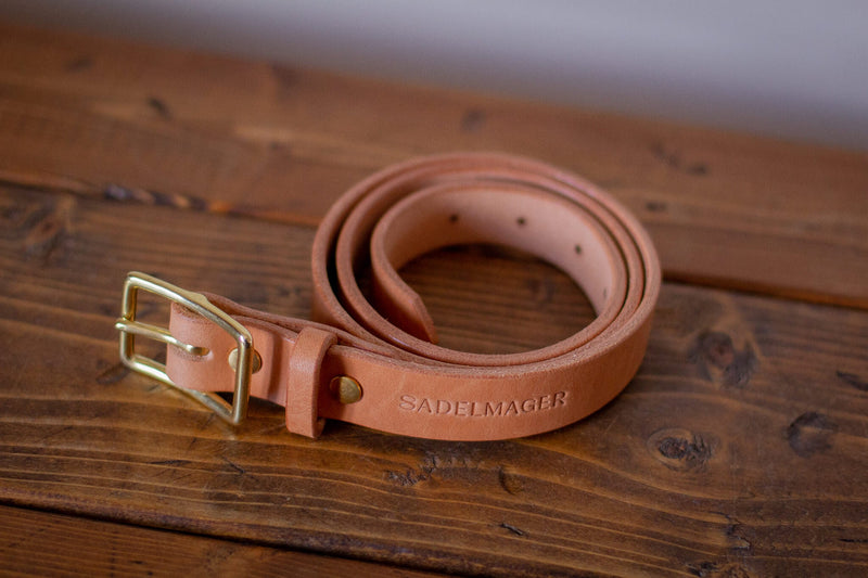 genuine leather tan belt simple 