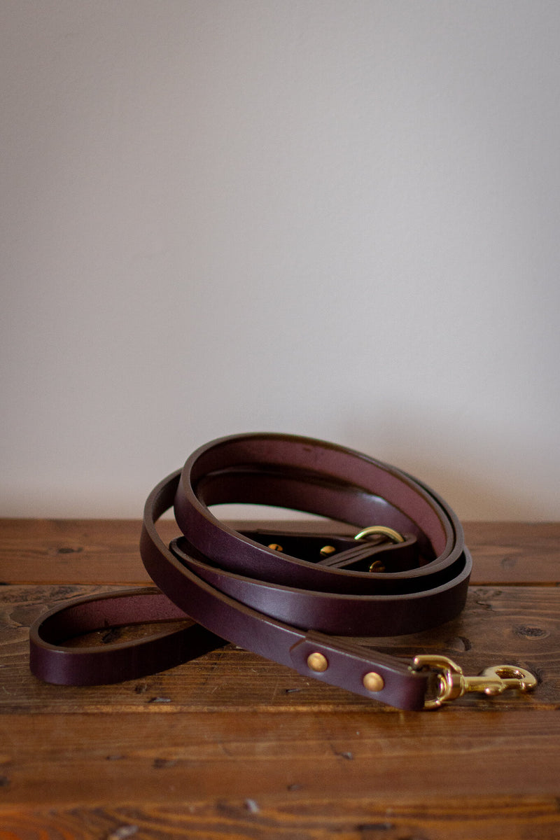 custom leather dog leash made in canada