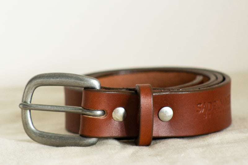 leather belt made in canada brown 