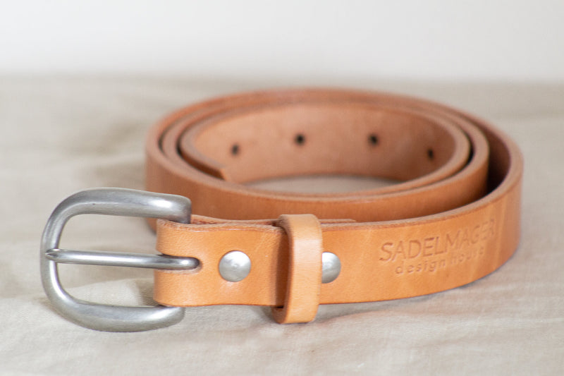 made in canada leather belt tan