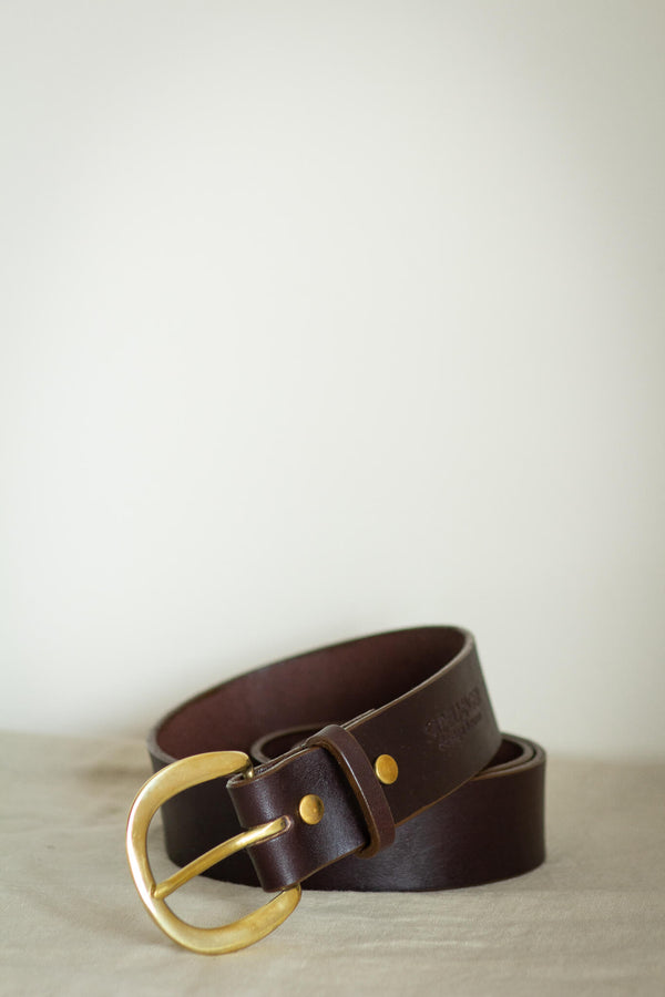 made in canada leather brown belt